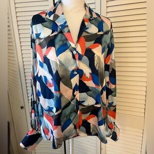 Colorful Abstract Women's Blouse